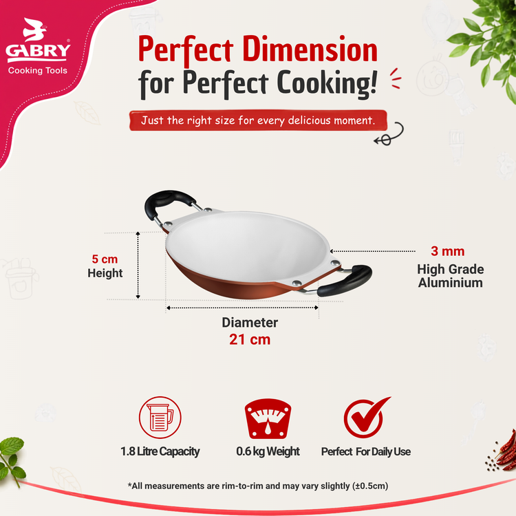 Gabry Ceramic Coated Die-Cast Appachatty 21 cm