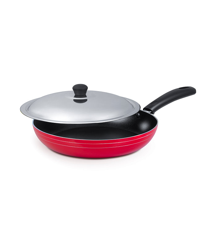 Fry Pan With Steel Lid - Elegant Series