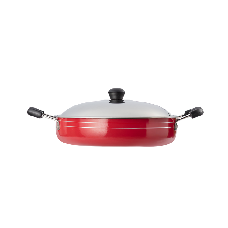 GABRY Non-Stick Saute Pan | PFOA-Free | 3-Layer Coating | Steel Lid