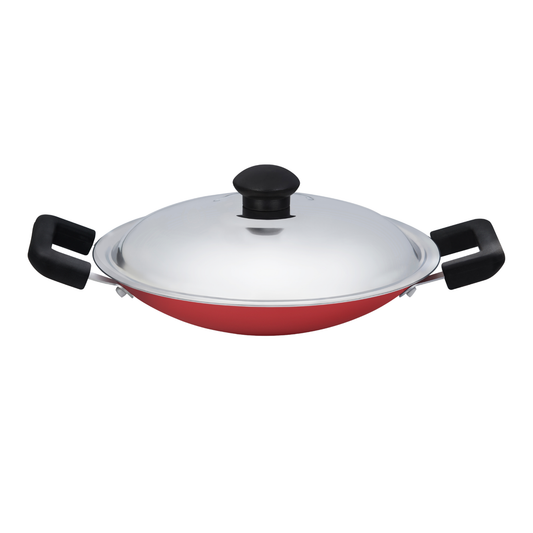 GABRY Non-Stick Deep Appachatty 21.4 cm | Steel Lid | Elegant Series