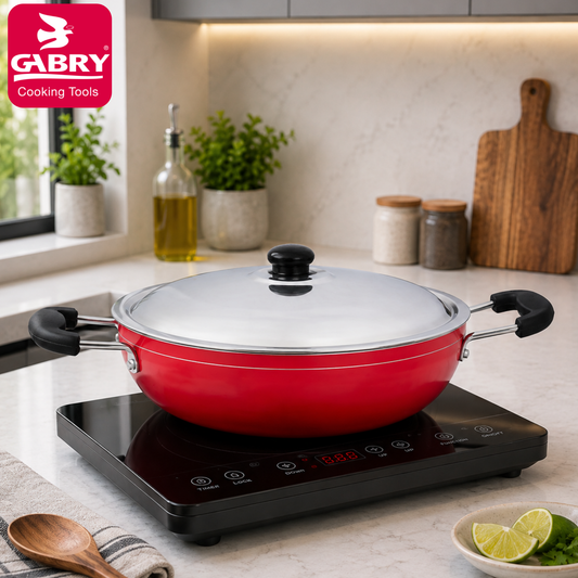 Kadai Medium With Steel Lid