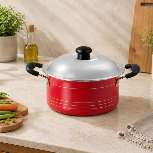 Gabry Non-Stick Stew Pot 20 cm | Steel Lid | Elegant Series