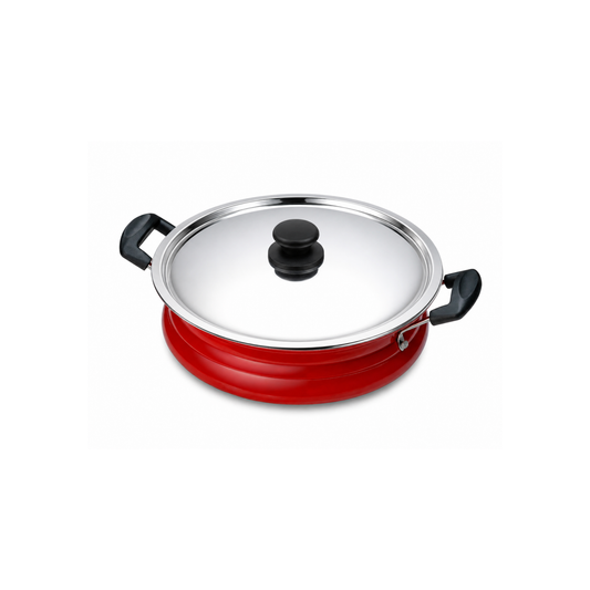 Gabry Non-Stick Meenchatty 28 cm| Steel Lid| Elegant Series| Fish Curry Pot