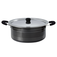 Gabry Non-Stick Biryani Pot | PFOA-Free | 3-Layer Coating |  Aluminium Lid