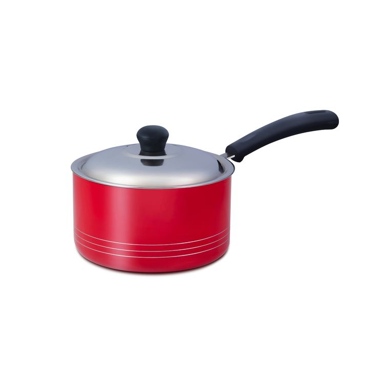 Gabry Non-Stick Milk Pan 20 cm | Steel Lid | Saucepan for Tea & Curry | Elegant Series